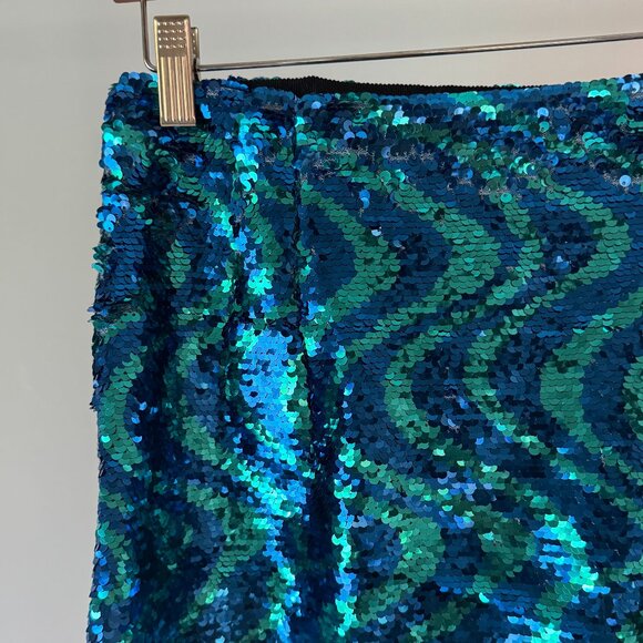 NWT Zara Sequin High Waisted Mini Skirt - Picture 3 of 8
